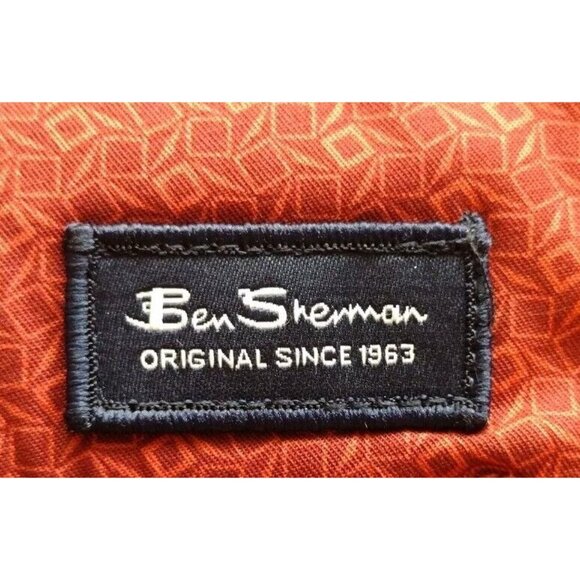 Ben Sherman Shorts Mens 32 Stretch Fit Red Summer - Picture 15 of 16